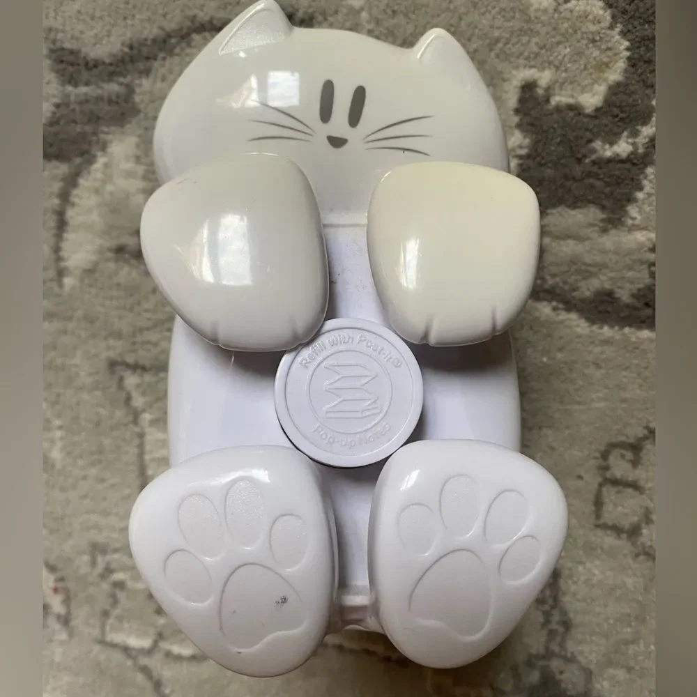 Post It’s Cat Paperweight Post it notes dispenser